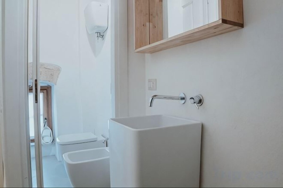 Bathroom | Shower, hair dryer, bidet, shampoo
