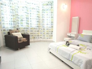 Apartment, 2 Bedrooms | 3 bedrooms, desk, bed sheets - The Woody at Desa Tebrau (Johor Bahru)