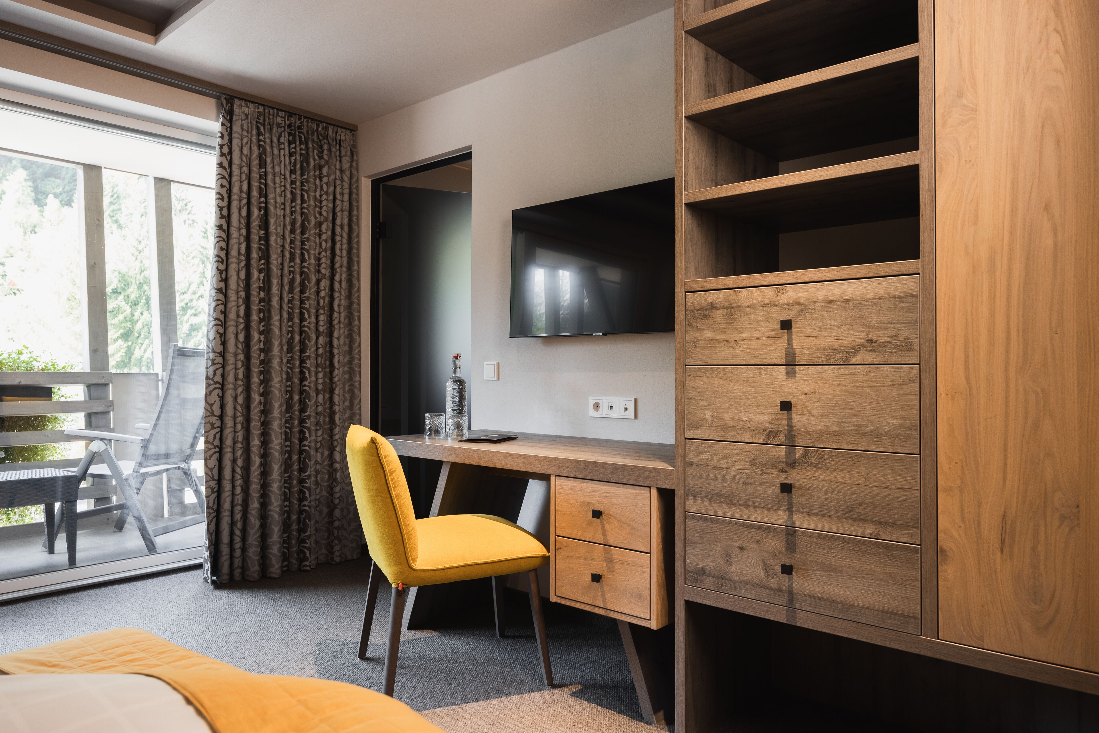 deluxe double room | premium bedding, in-room safe, desk, soundproofing