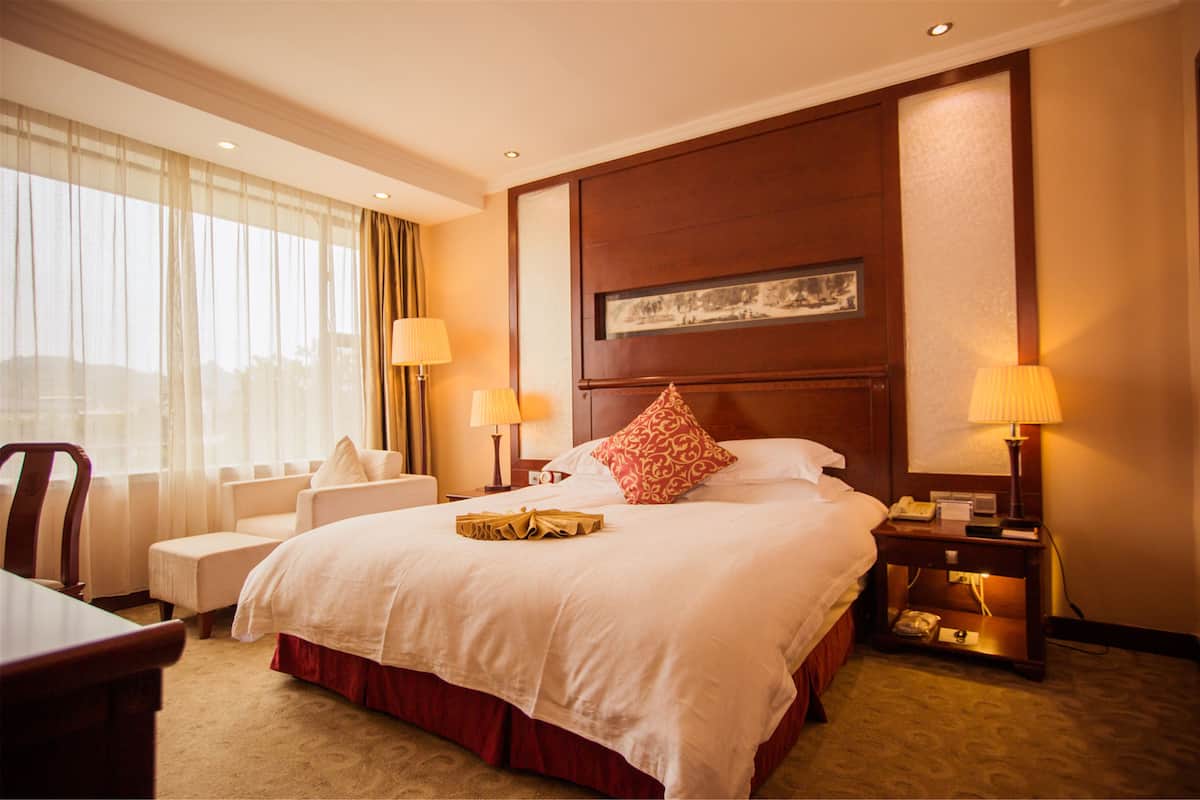 In-room safe, desk, blackout curtains, cots/infant beds
