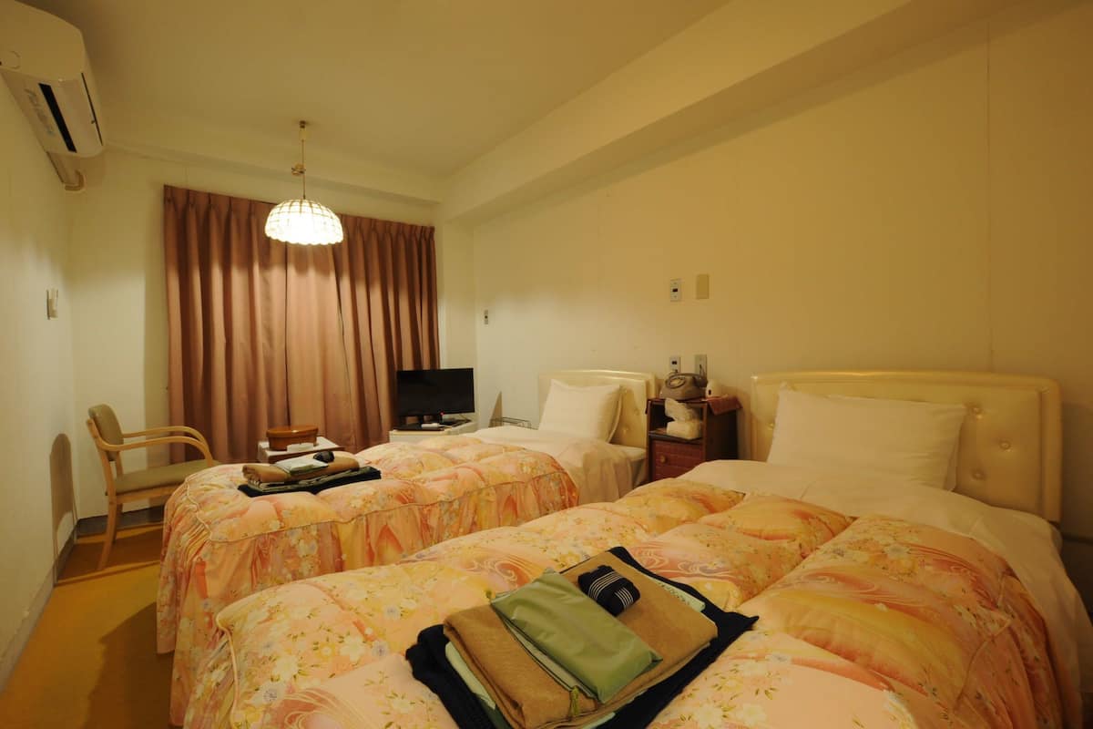 Standard Twin Room, Private Bathroom | Desk, laptop workspace, iron/ironing board, free WiFi
