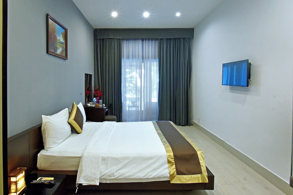 Phòng đôi Deluxe, ban công | 1 phòng ngủ, bộ đồ giường kháng dị ứng 
