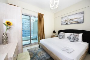 Apartment, 1 Bedroom | 1 bedroom, soundproofing, iron/ironing board, free cots/infant beds - Piks Key- Marina Diamond 3 (Dubai)