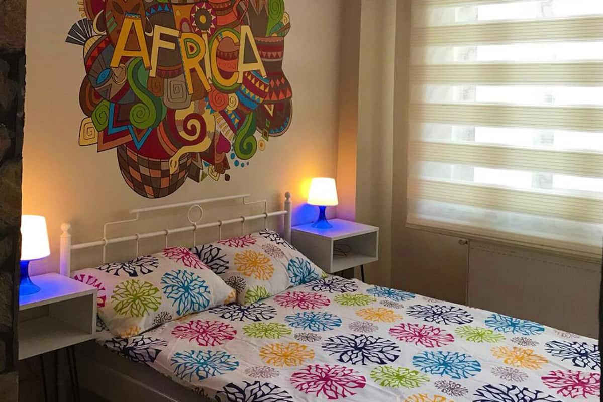 Double Room, 1 Double Bed, Private Bathroom | Desk, iron/ironing board (on request), WiFi (free), bed sheets
