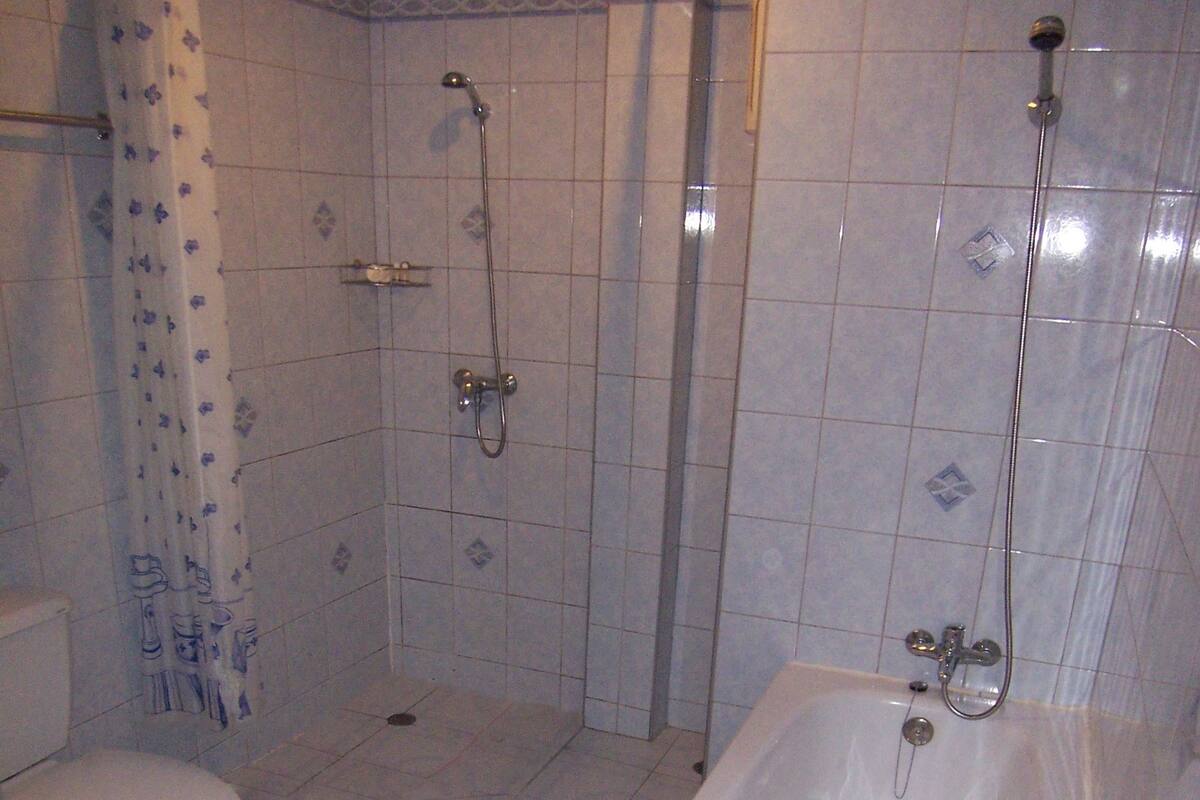 Deluxe Double Room  | Bathroom | Separate bathtub and shower, free toiletries, hair dryer, towels