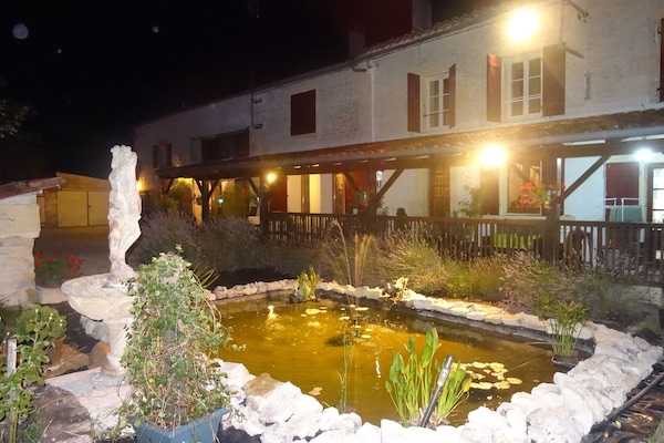 Front of property – evening/night