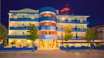 Front of property – evening/night