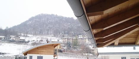 Vue depuis lâhĂ©bergement