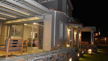 Front of property – evening/night