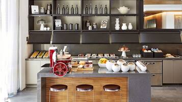 Daily self-service breakfast for a fee