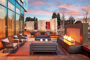 Blick von der Unterkunft