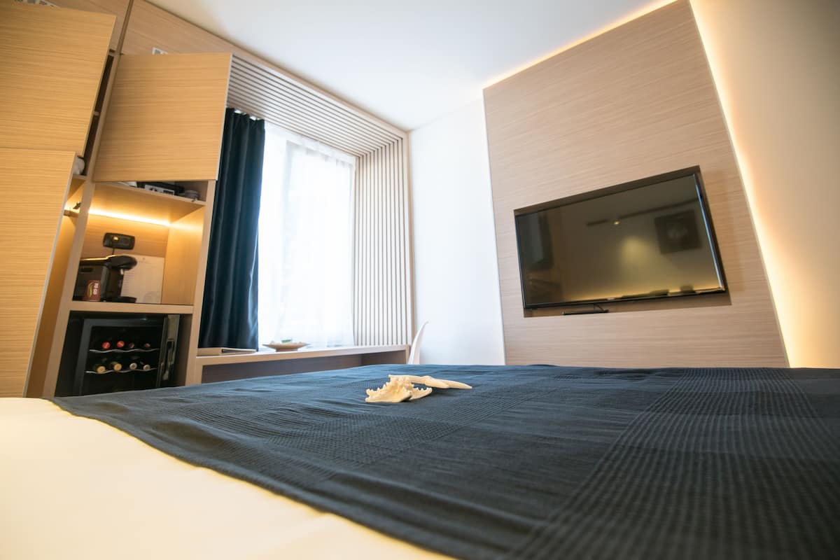 Small Double Room | 1 kamar tidur, seprai premium, minibar, dan tirai kedap cahaya