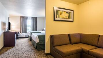 Studio, Beberapa Tempat Tidur, Bebas Asap Rokok | Seprai premium, brankas, meja kerja, dan ruang kerja ramah laptop