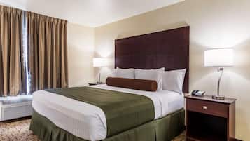 Ropa de cama de alta calidad, caja fuerte, escritorio