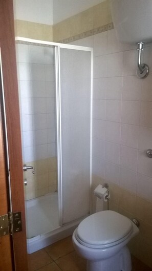 Habitación doble | Baño | Ducha y cabezal de ducha tipo lluvia