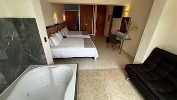 Superior Studio Suite, 2 Queen Beds, Balcony | Hypo-allergenic bedding, iron/ironing board, free WiFi, bed sheets