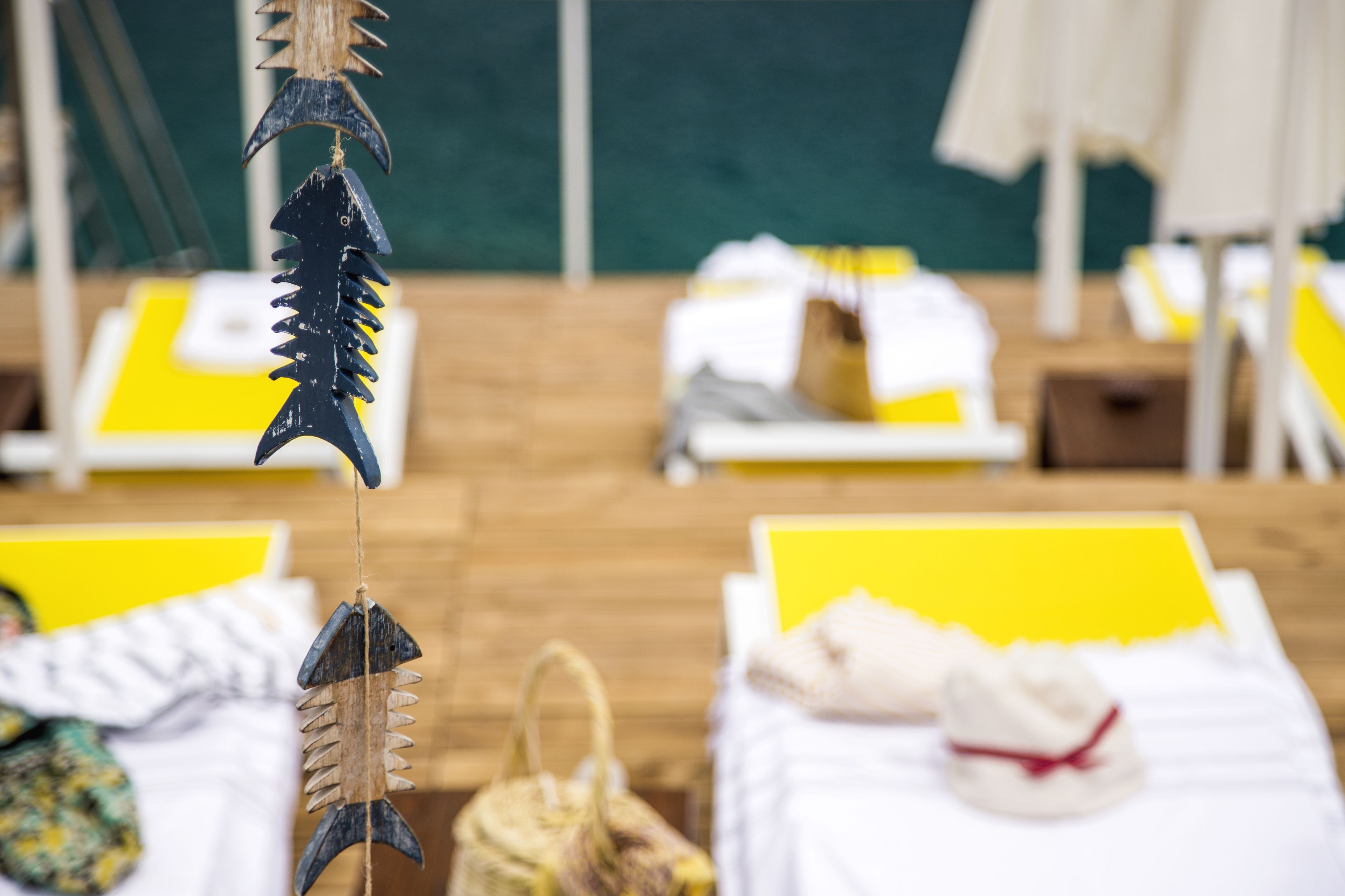 private beach, sun-loungers, beach umbrellas, beach towels