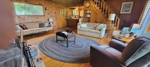 Fernseher, Kamin, DVD-Player