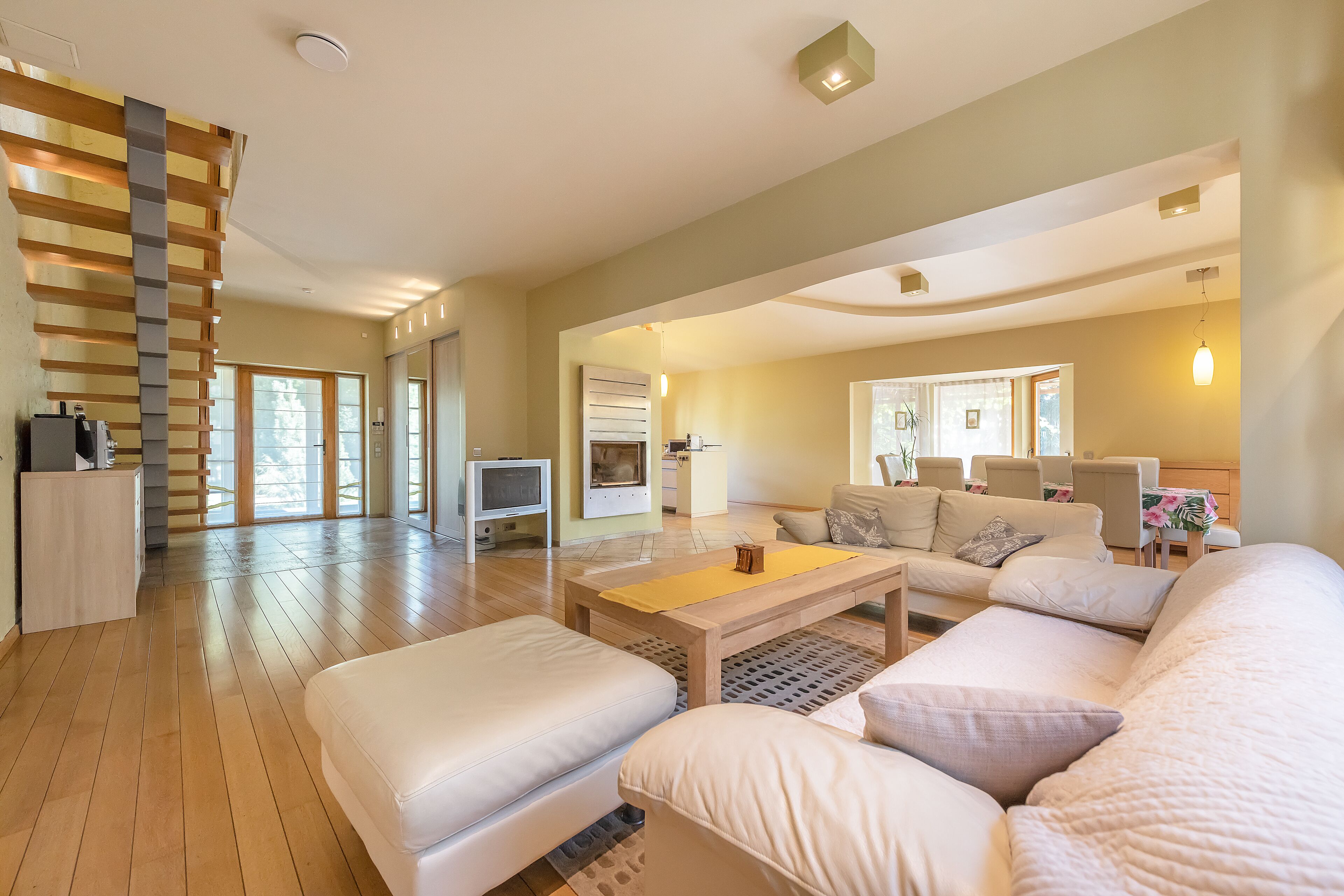 智能電視、壁爐、DVD 播放機、足球機