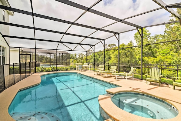 A heated pool