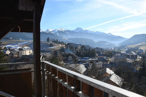 Appart 70m2 Villard de Lans 5 ihmistä kylän juurella - panoraamanäkymä etelään