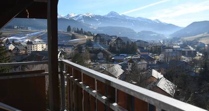 Appart 70m2 Villard de Lans 5 ihmistä kylän juurella - panoraamanäkymä etelään