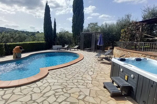 A heated pool