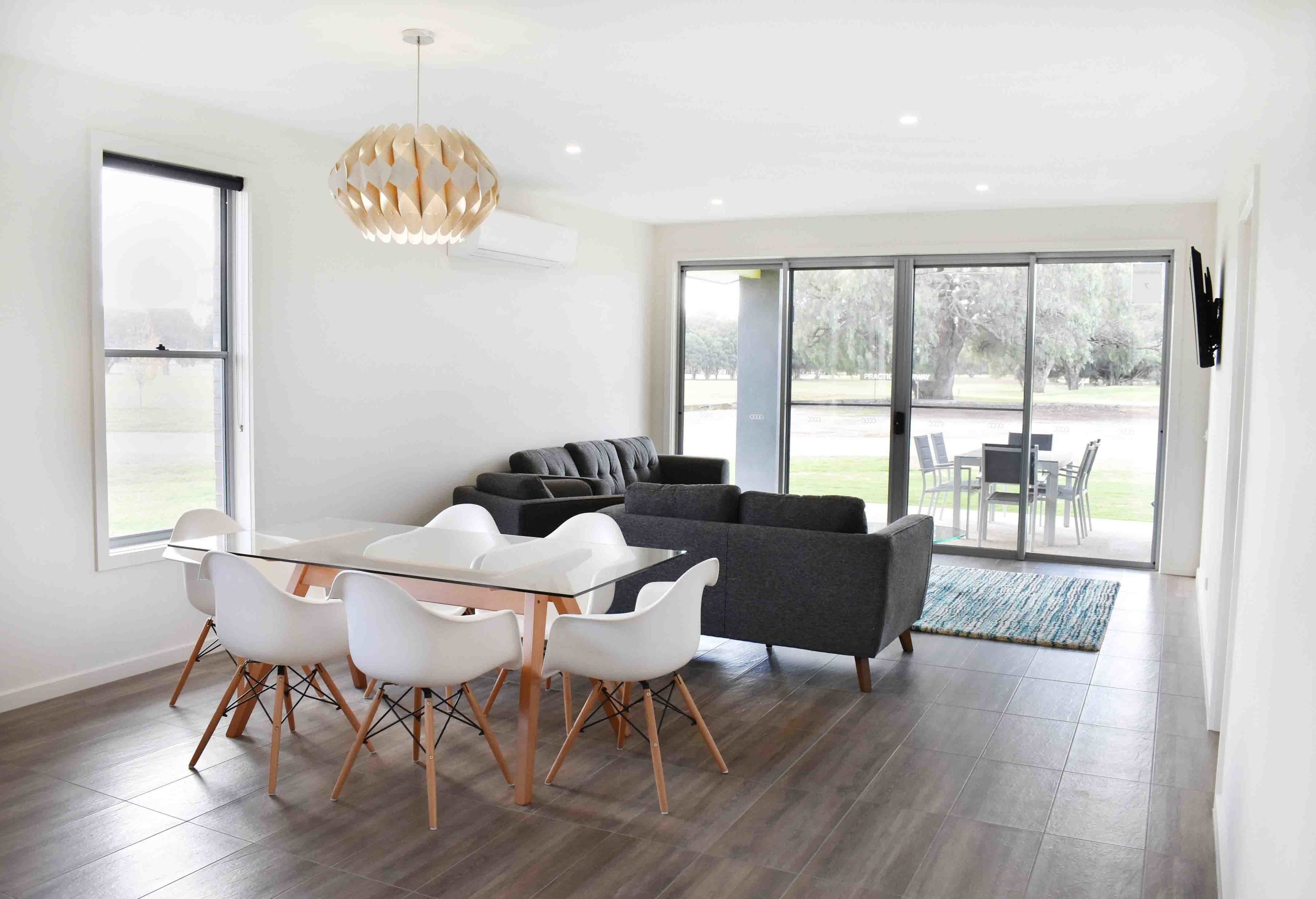 Deluxe-Apartment, 3 Schlafzimmer, Küche, Blick auf den Golfplatz | Wohnbereich