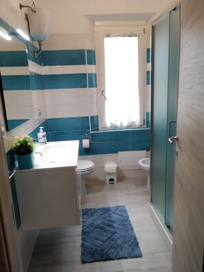 Combined shower/bathtub, hair dryer, bidet, towels - Comfortable and quiet vacation home in cala gonone AC WIFI CIN IT091017C2000P2115 (Cala Gonone)