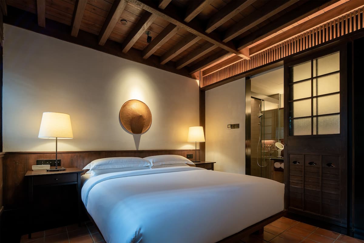 premier double room | premium bedding, in-room safe, desk, blackout curtains