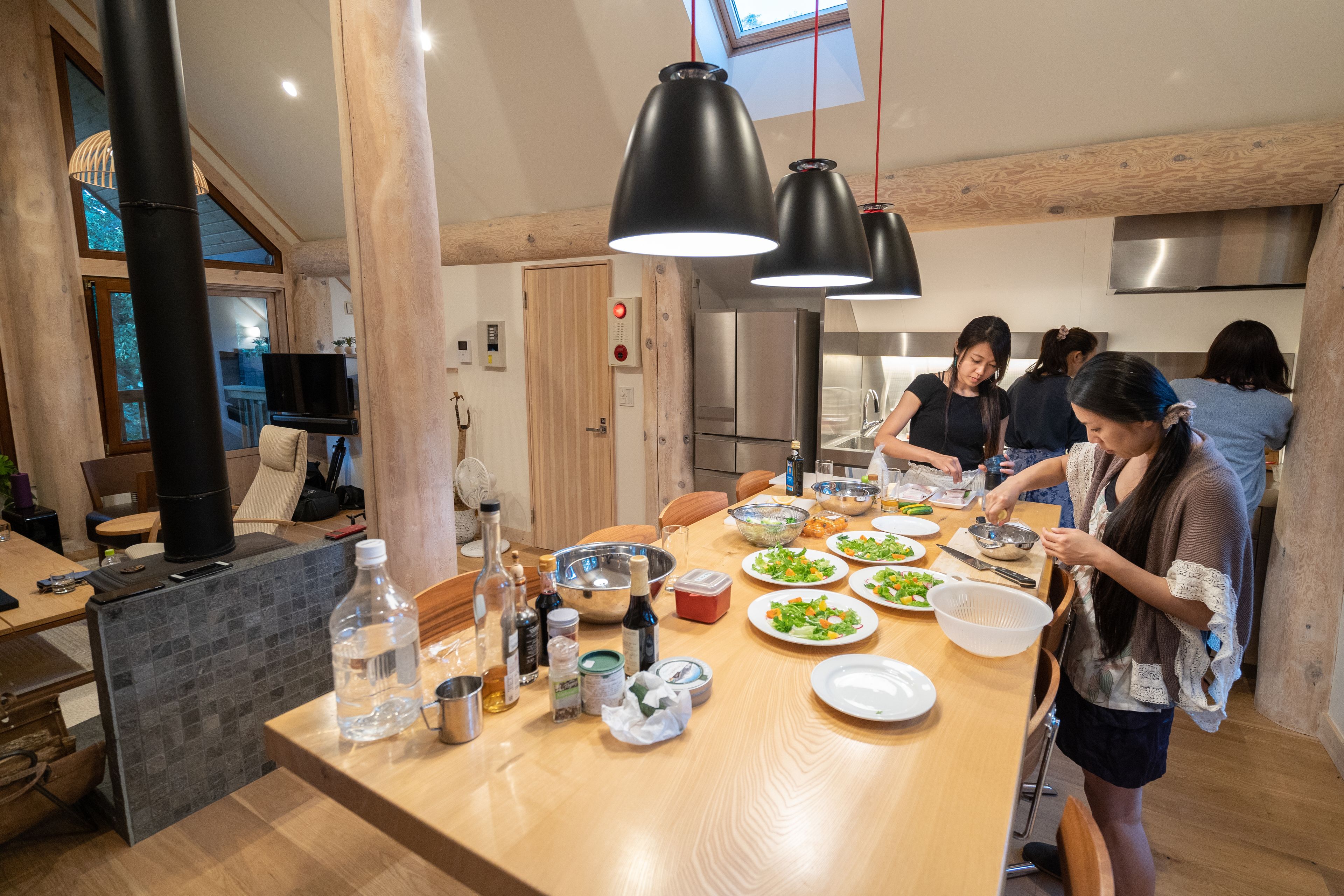 Casa, 3 quartos | Cozinha privada | Geladeira grande, micro-ondas, chaleira elétrica, torradeira