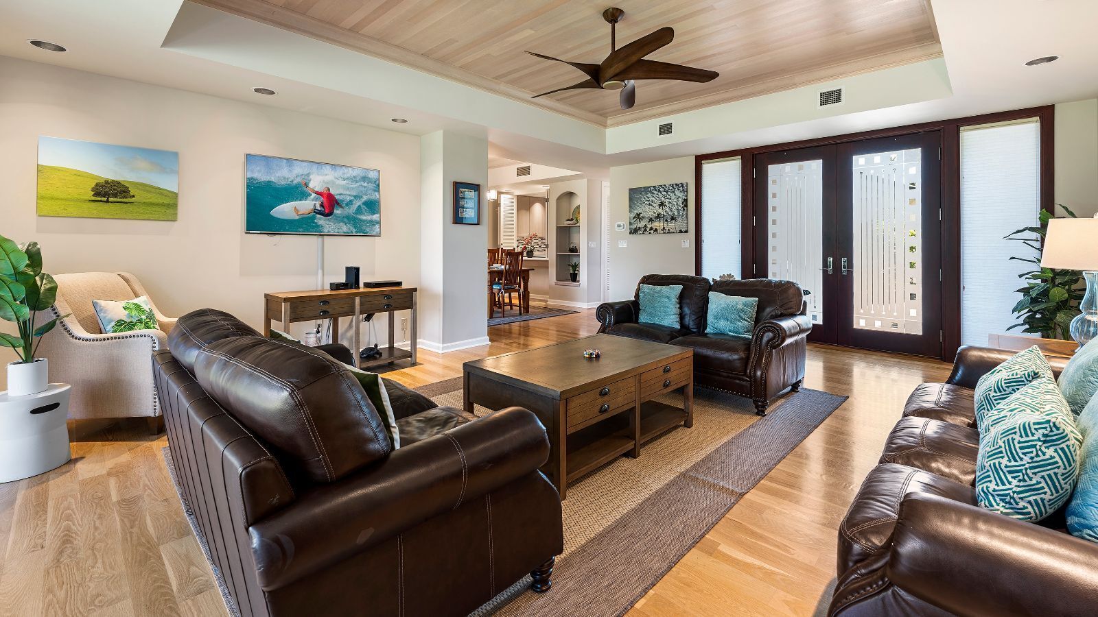 TV, DVD player, books