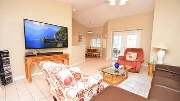 TV, DVD player, offices