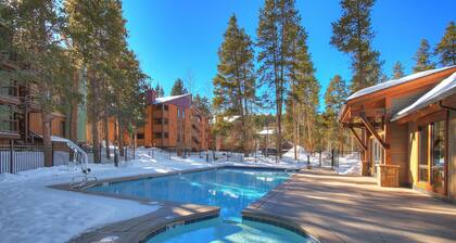 Spacious 2-bed, 2-bath Mountainwood 301 condo in Breckenridge, sleeps 8 guests.