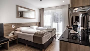 2 chambres, literie hypoallergénique, coffres-forts dans les chambres