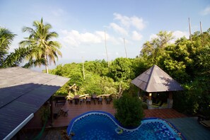 Standard Double Room with Pool View | View from room - Sairee View Resort (Koh Tao)