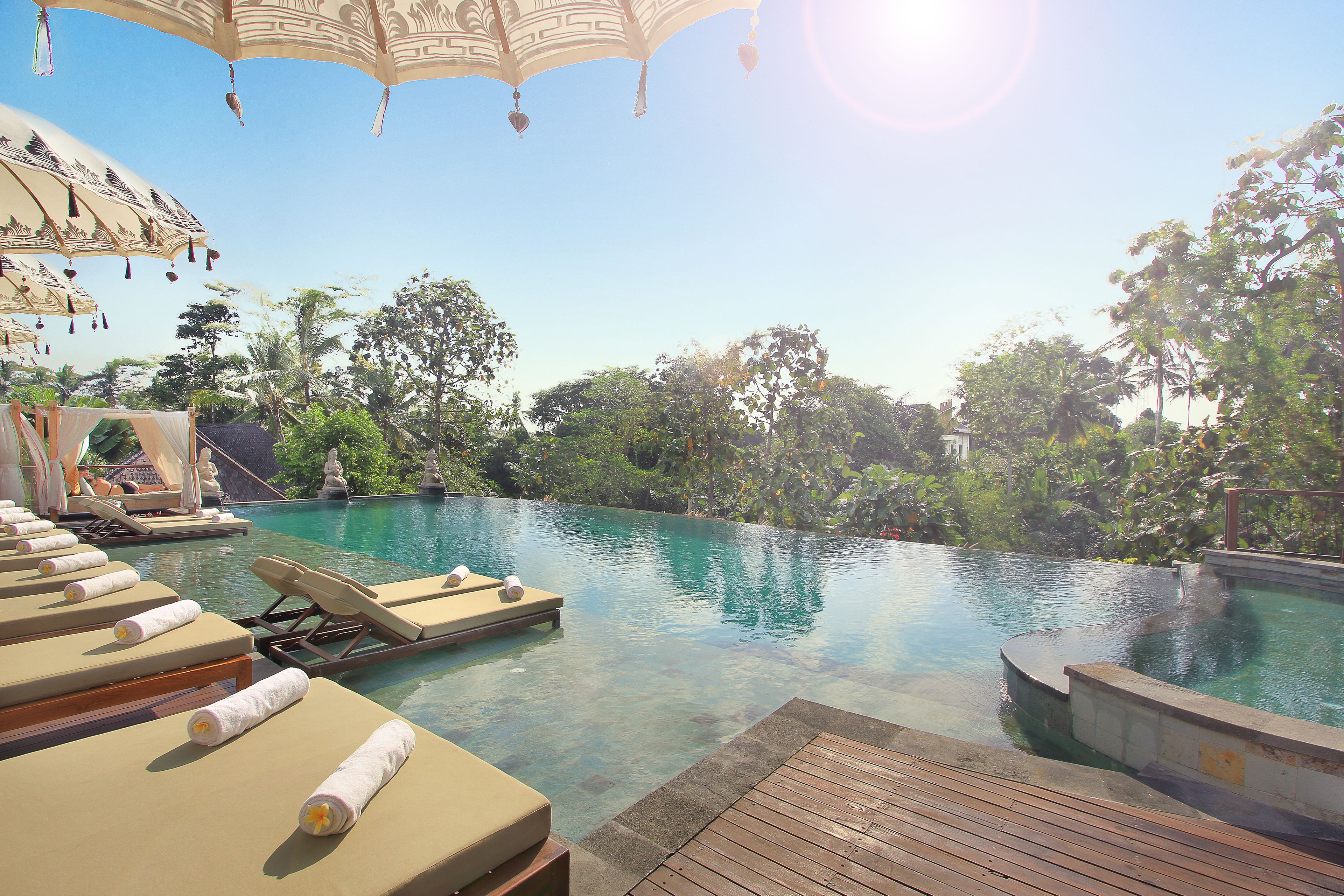 Outdoor pool, open 7:30 AM to 8:00 PM, free cabanas, pool umbrellas