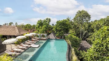 Outdoor pool, open 7:30 AM to 8:00 PM, free cabanas, pool umbrellas