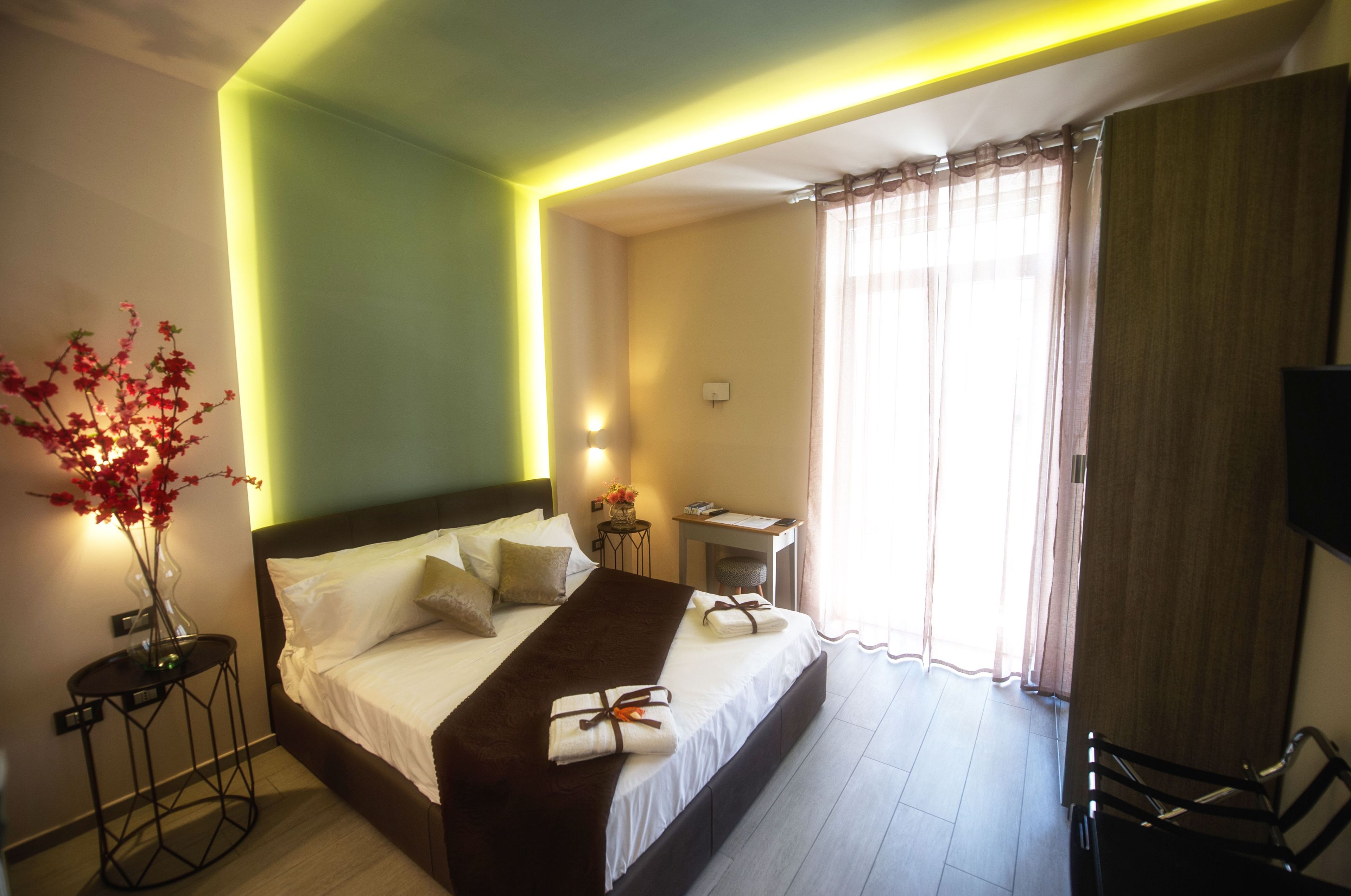 Deluxe Double Room, Balcony, City View | Down comforters, in-room safe, desk, blackout drapes
