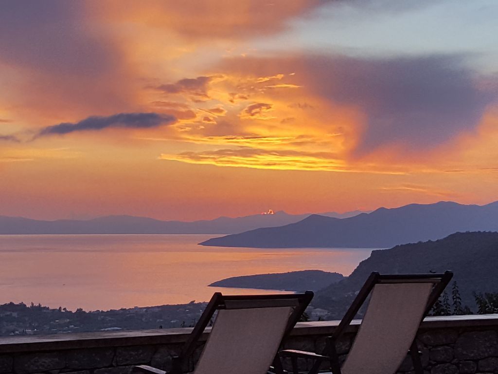 Romantische Villa, 2 Schlafzimmer, eigener Pool, Meerblick | Ausblick vom Zimmer