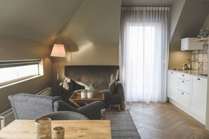 Studio, 1 chambre (2 persons) | Coin séjour | TV connectée