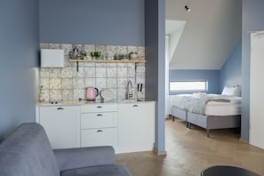 Studio, 1 chambre (2 persons) | Literie hypoallergénique, rideaux d’obscurcissement