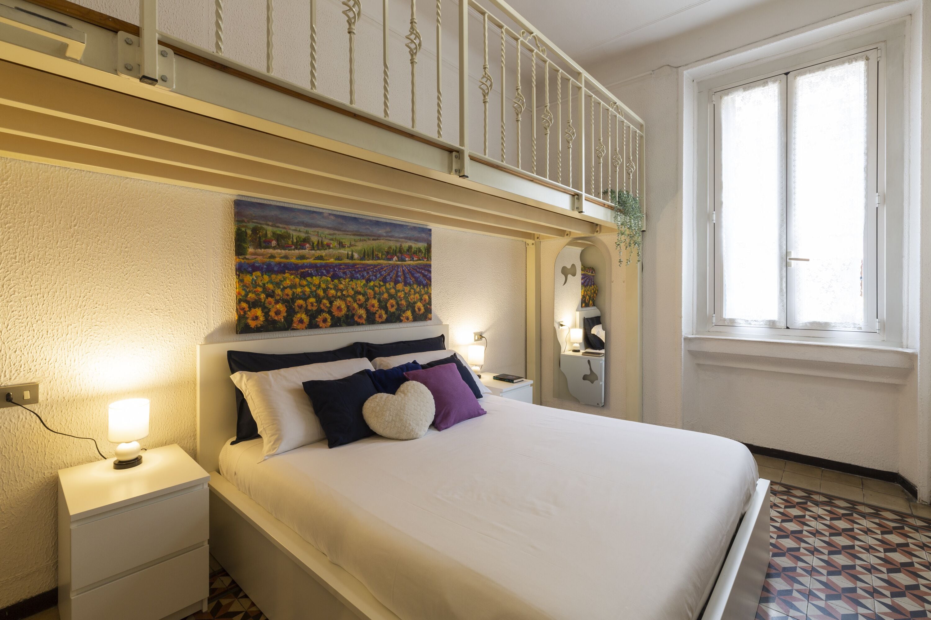 1 Schlafzimmer, individuell dekoriert, individuell eingerichtet