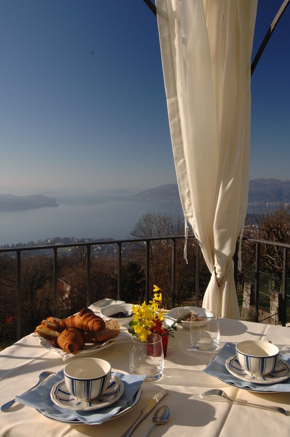 Blick von der Unterkunft