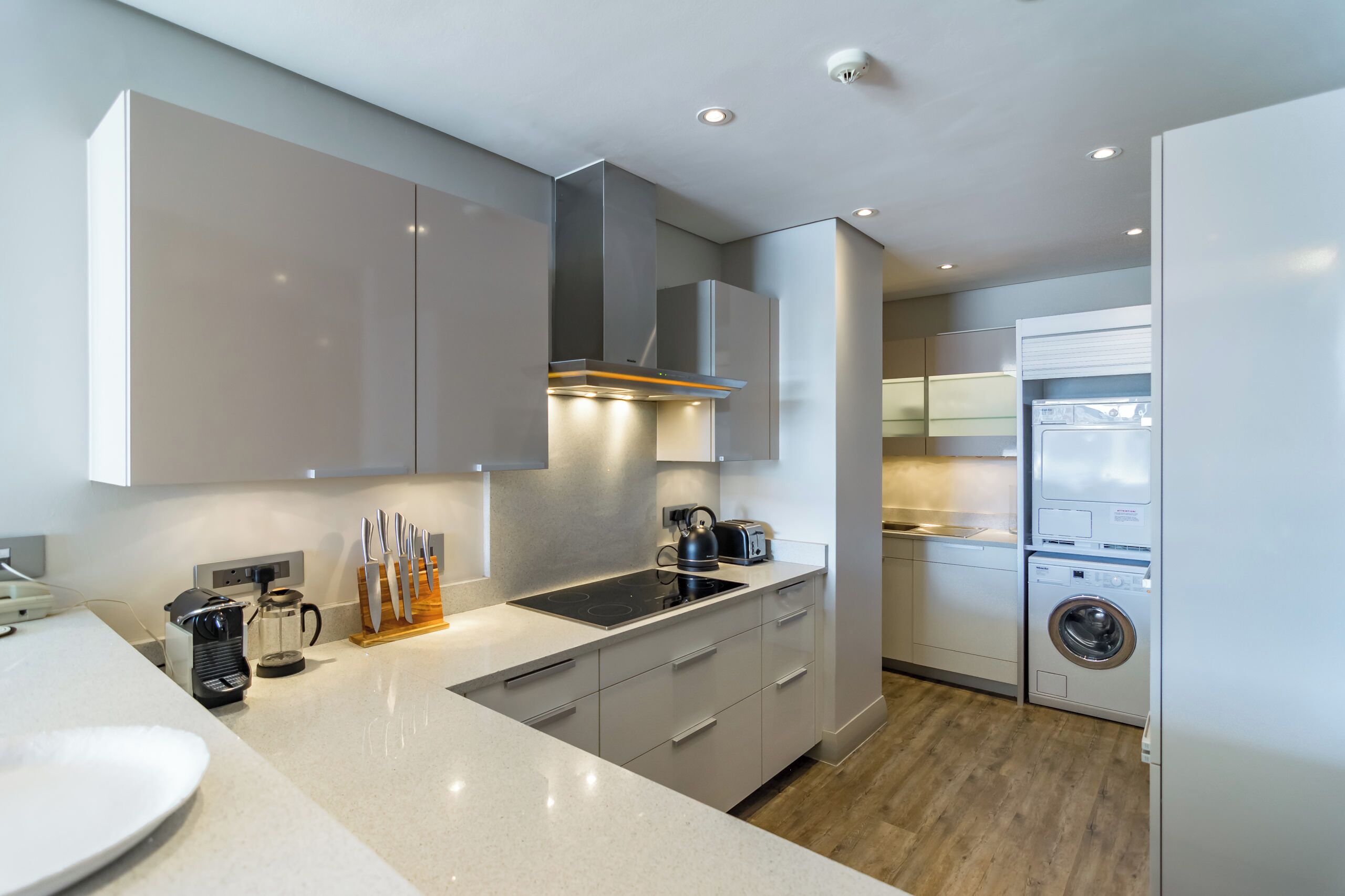 two bedroom lux premier private pool 1 | private kitchen | fridge, microwave, oven, stovetop