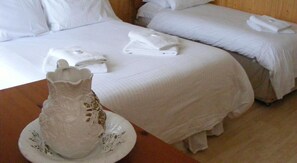 Tabla de planchar con plancha, wifi gratis y ropa de cama 