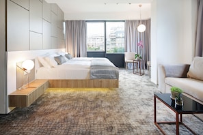 Premium bedding, pillow-top beds, in-room safe, individually decorated