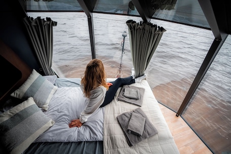 Bed sheets. Arctic Guesthouse & Igloos