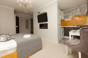 Desk, iron/ironing board, free WiFi, bed sheets