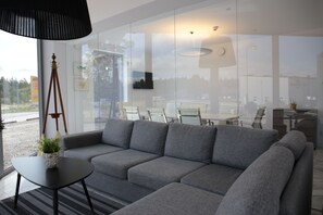 Siddeområde i lobbyen